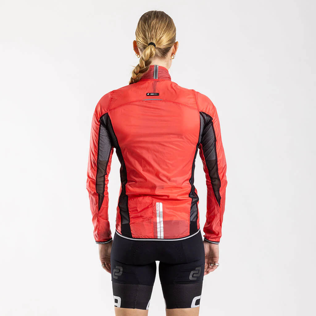 Damen Cirro Windproof Jacket - Coral 