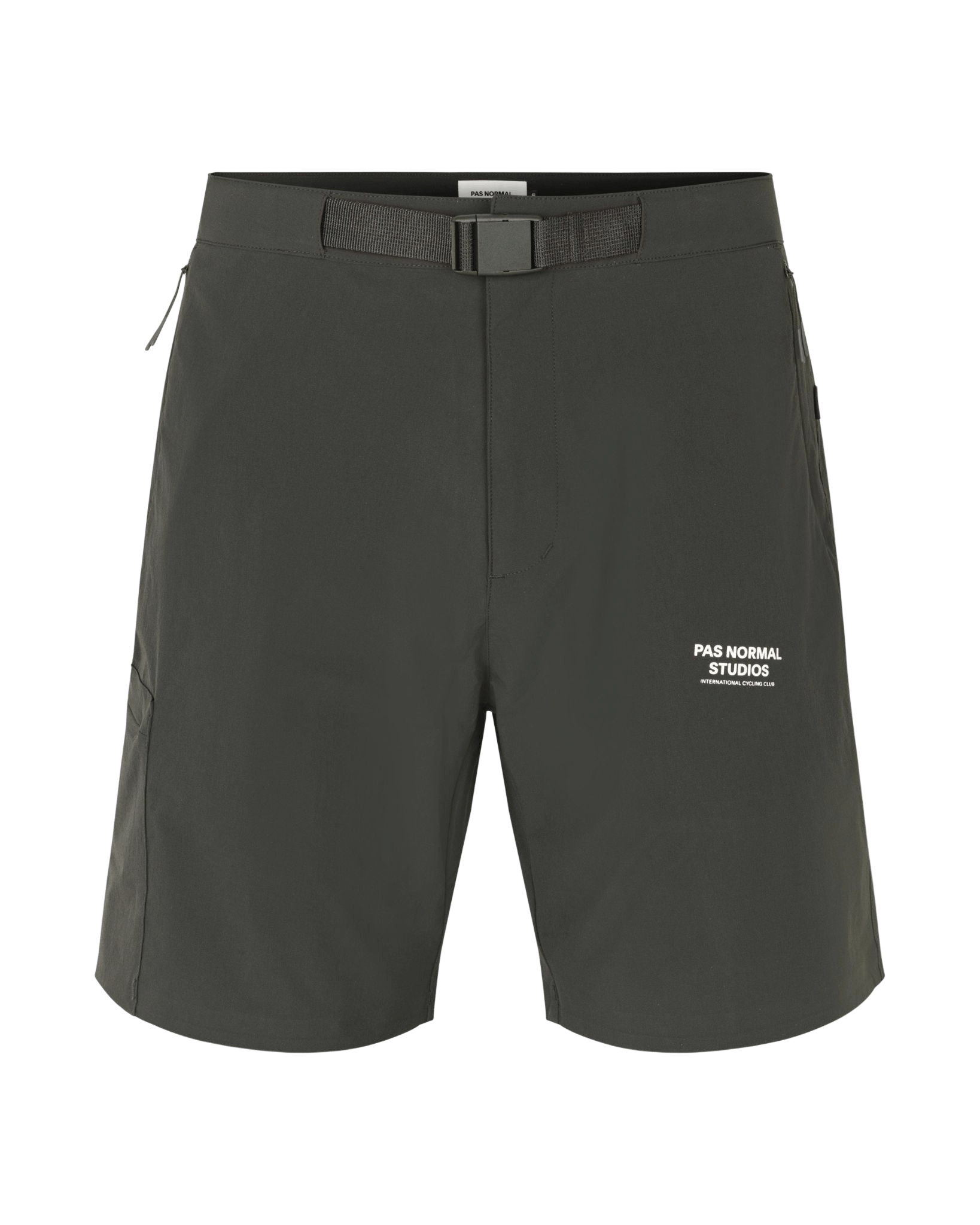 Escapism Off-Race Shorts — Dunkles Olive