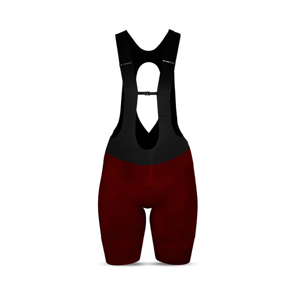Damen Supremo Pace Bib Shorts - Red