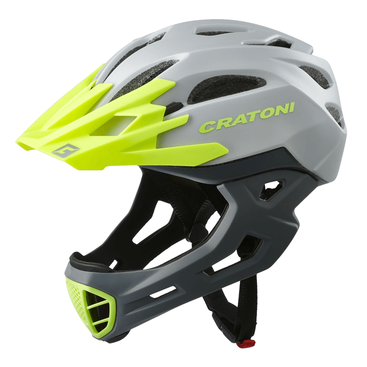 Cratoni C-Maniac Fahrradhelm grey-lime matt