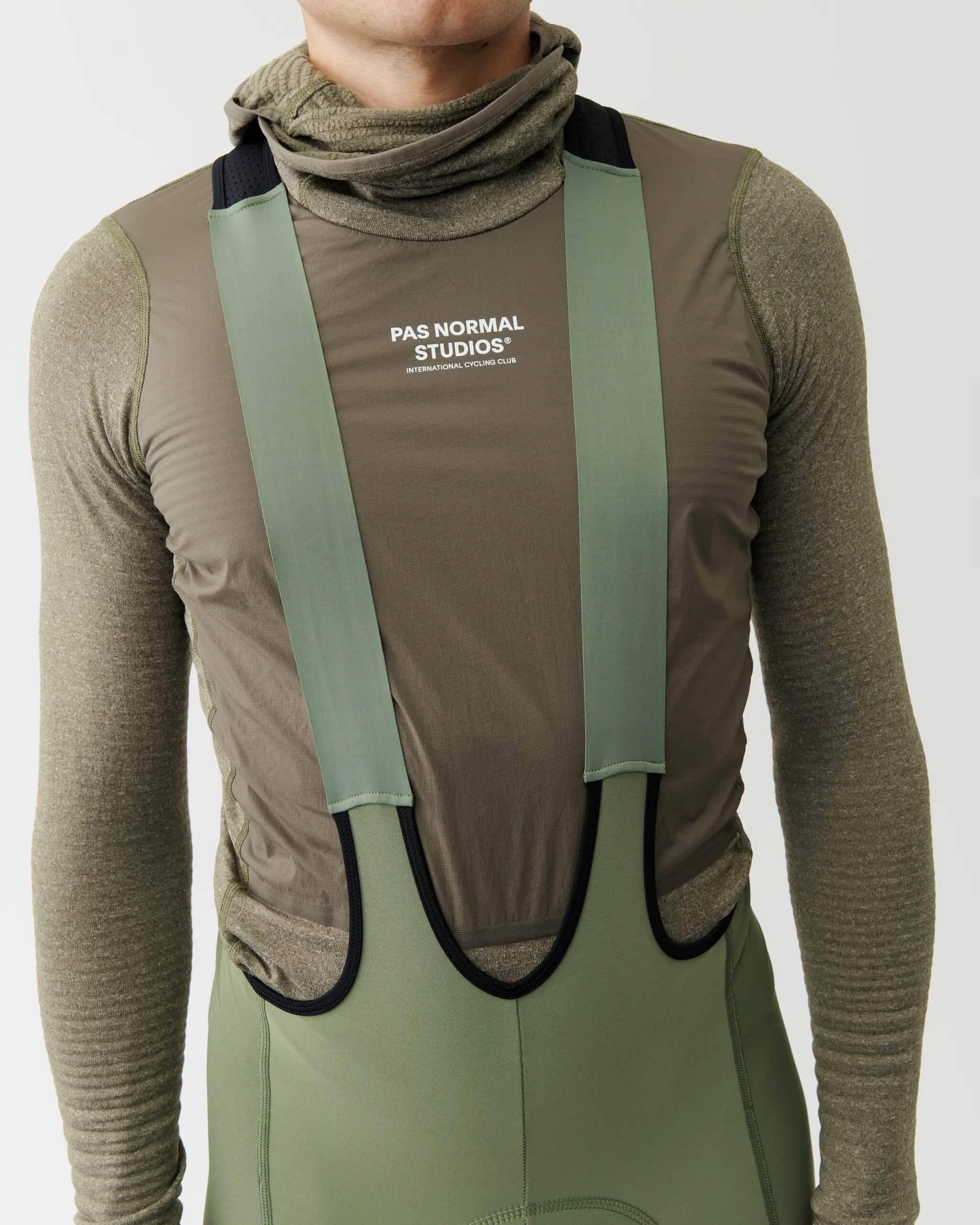 Herren Thermal Hooded Baselayer Windproof - Dark Stone 