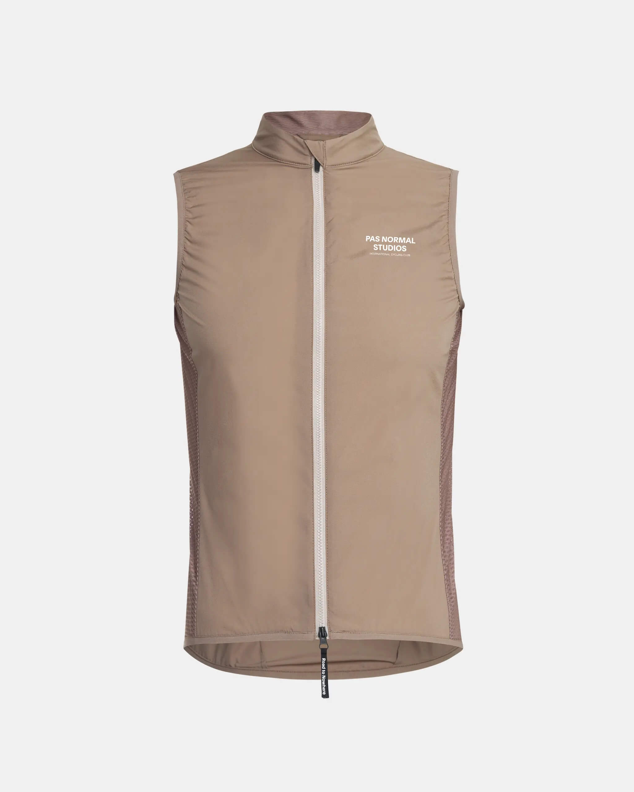 Herren Mechanism Stow Away Gilet — Beige