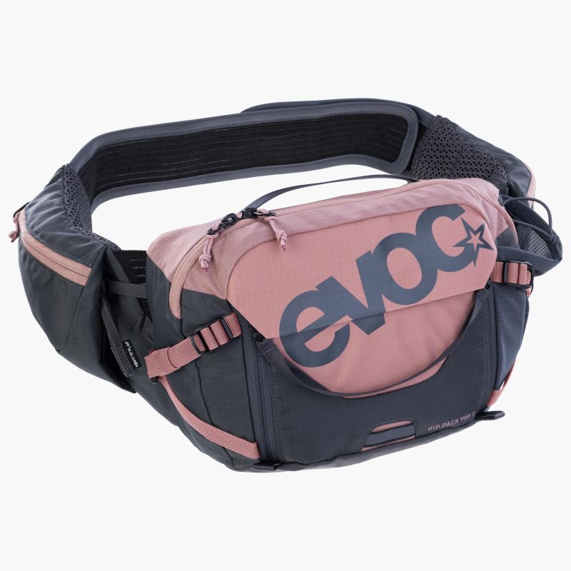Evoc HIP PACK PRO 3 + HIP PACK HYDRATION BLADDER 1,5 - Dusty Pink Carbon Grey