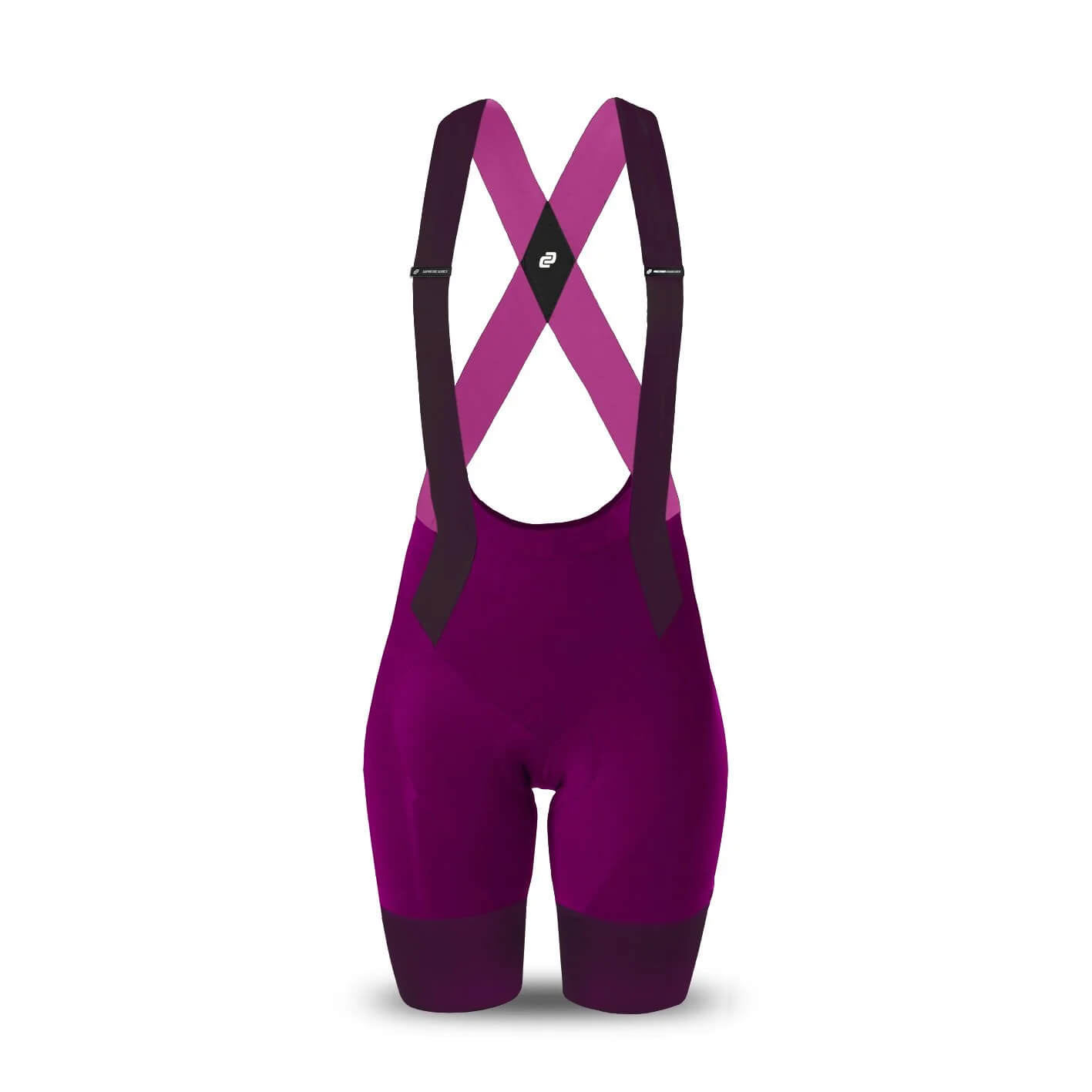 Damen Supremo Pace bib Shorts - Magenta 