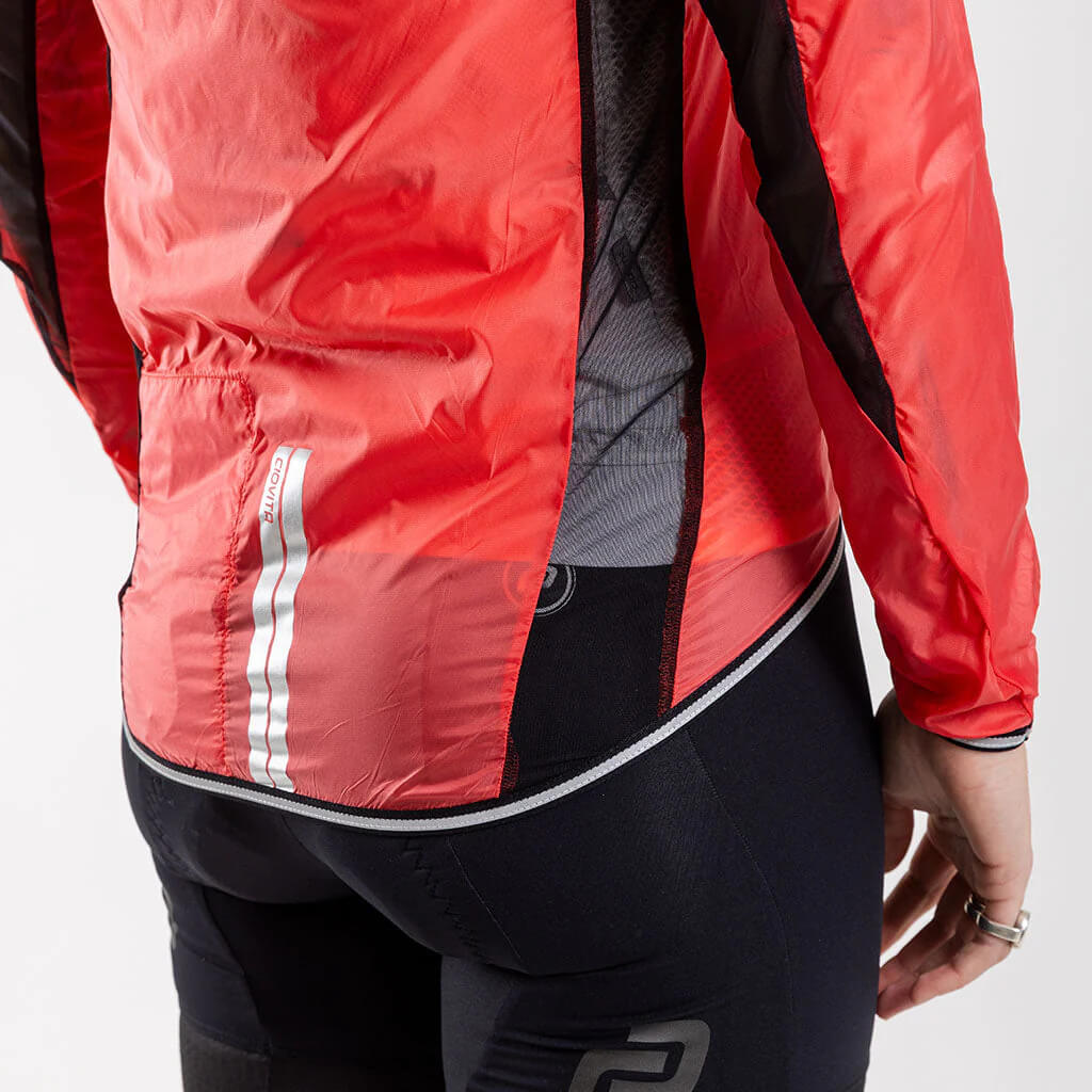 Damen Cirro Windproof Jacket - Coral 