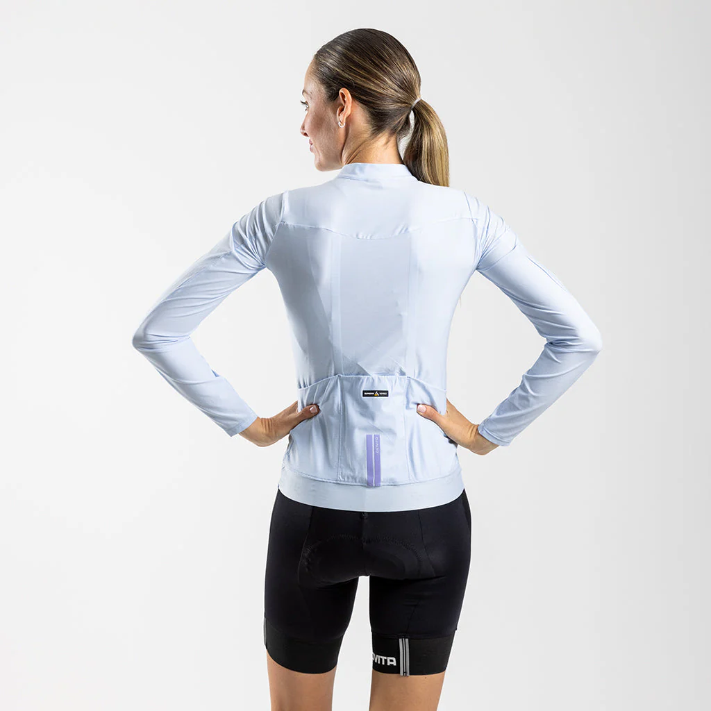 Damen Librio Long Sleeve Race Fit Jersey - Ice