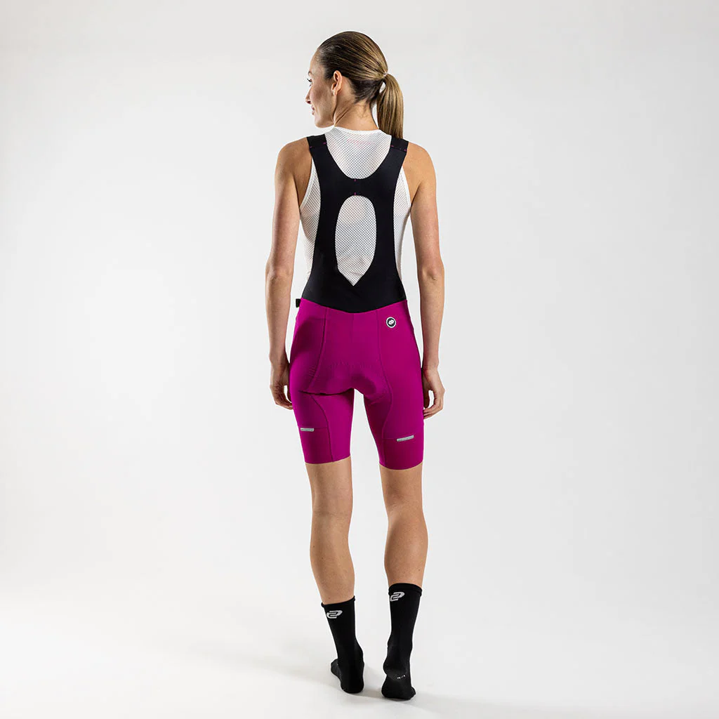Damen Supremo Pace Bib Shorts - Magenta