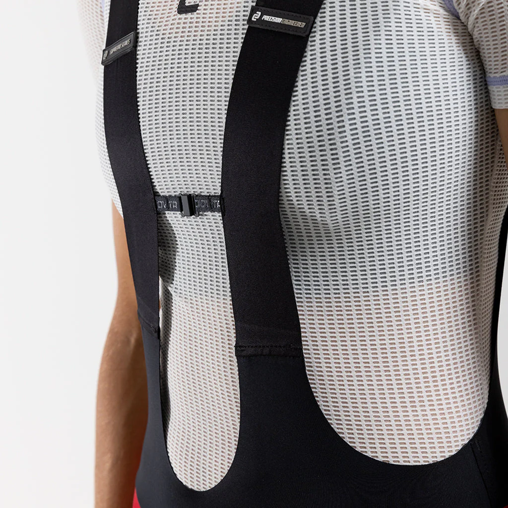 Damen Supremo Pace Bib Shorts - Red