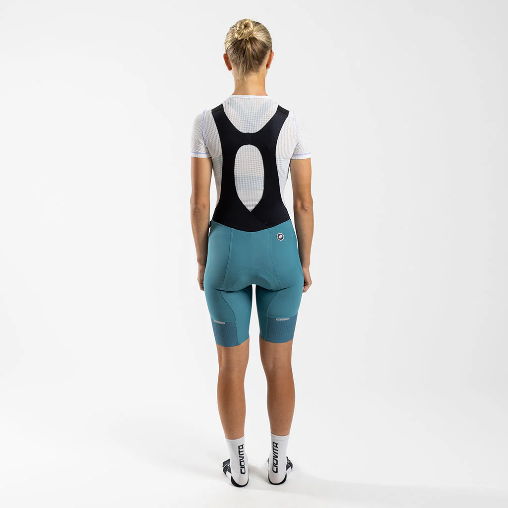 Damen Supremo Pace Bib Shorts - Dark Teal