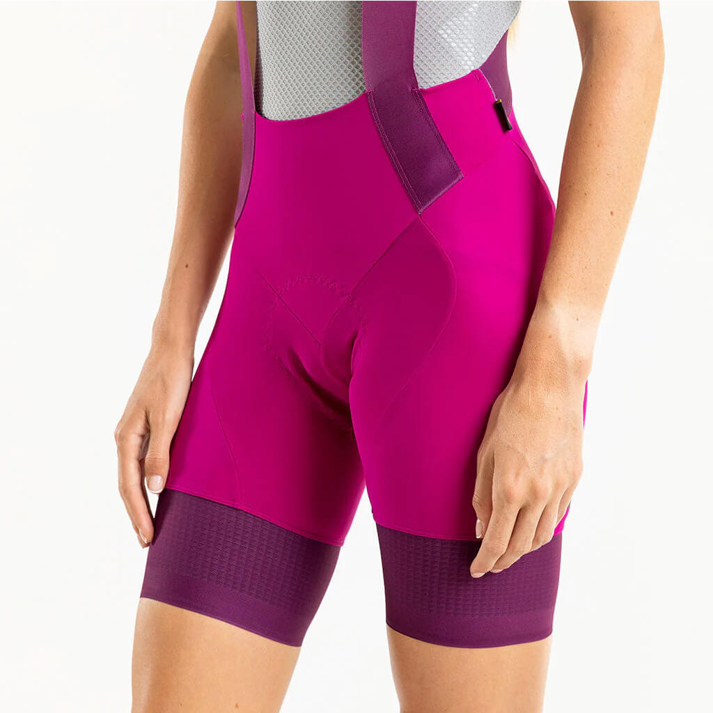 Damen Supremo Pace bib Shorts - Magenta 