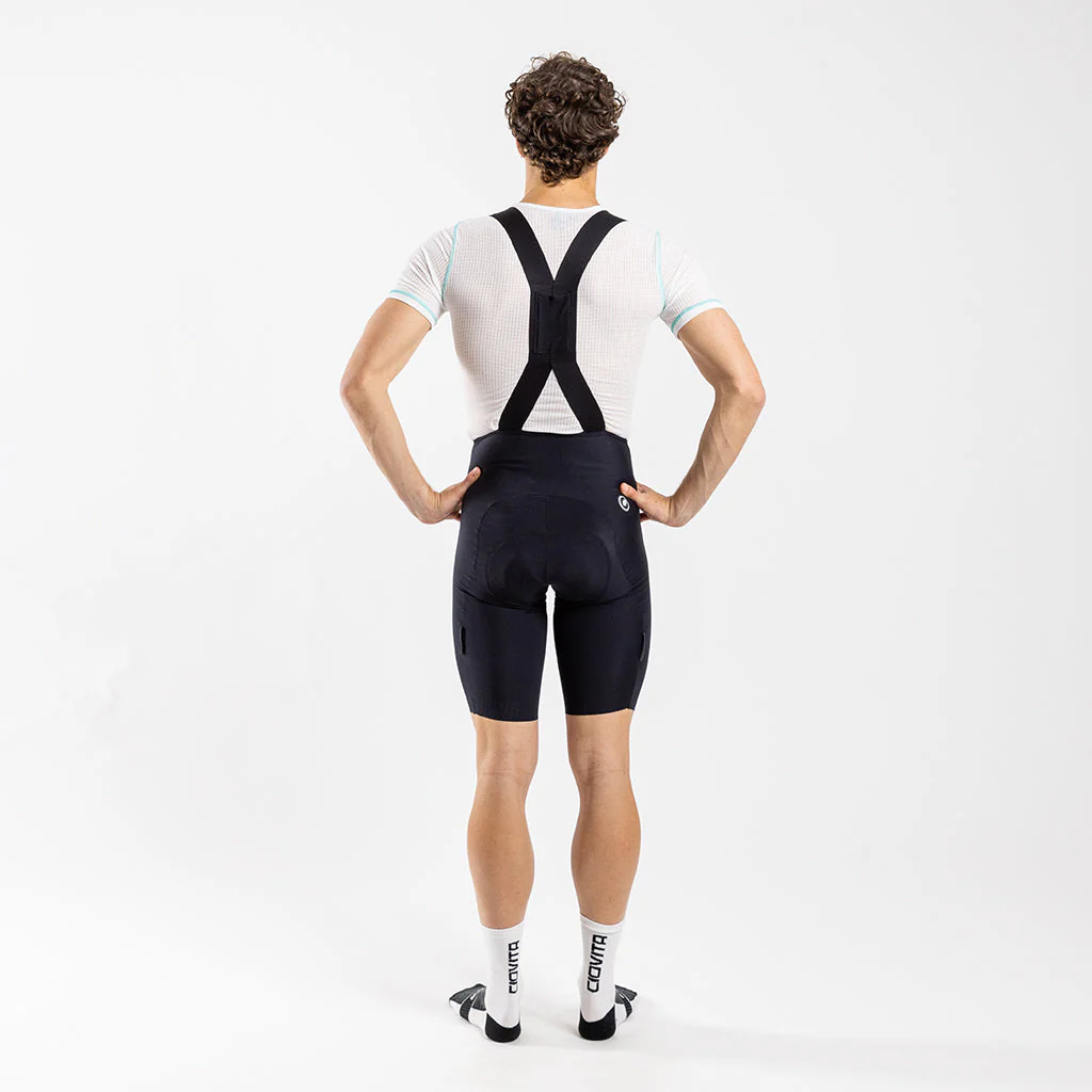 Herren Supremo Velocé Bib Shorts - Black
