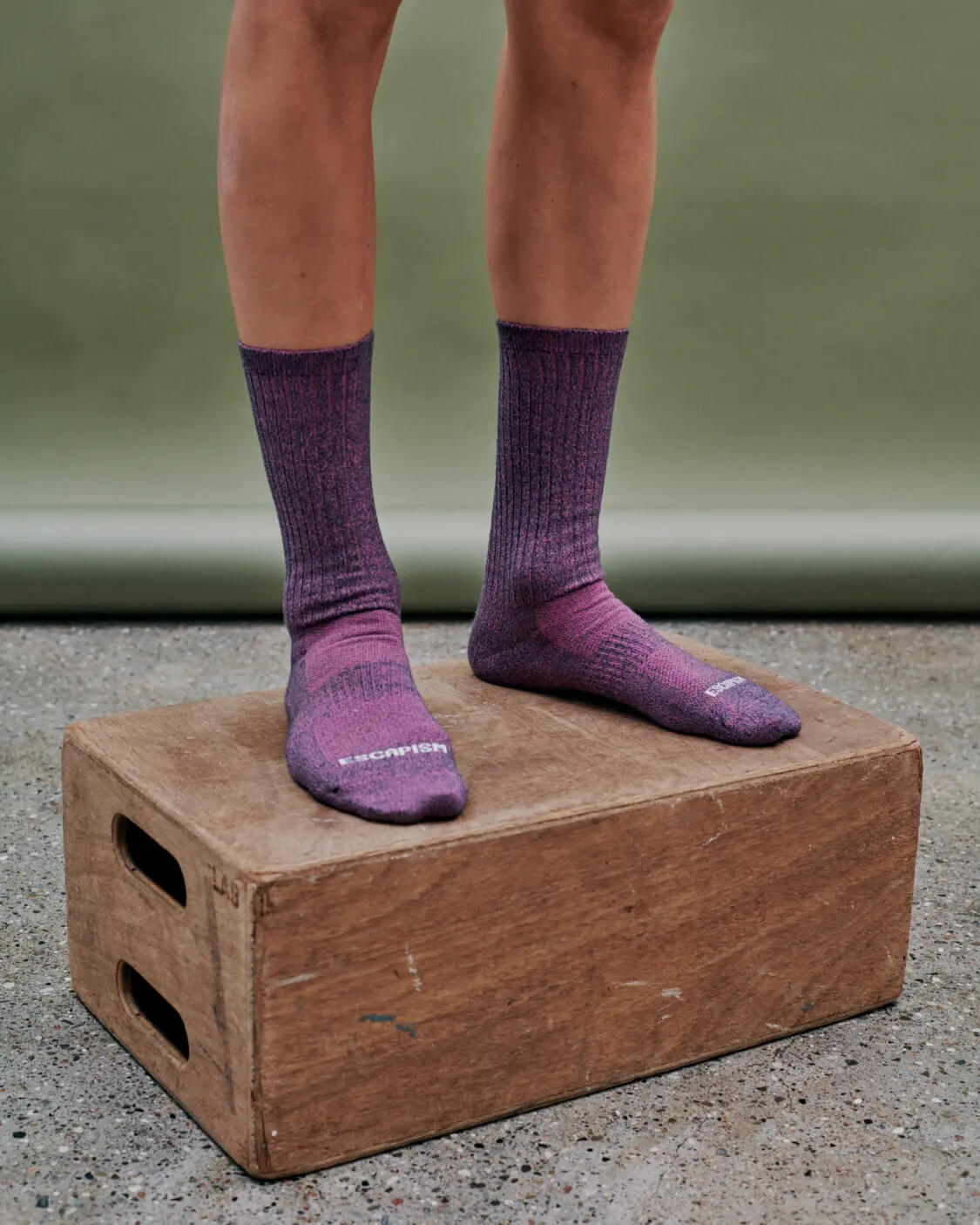 Escapism Melange Socks - Mauve 