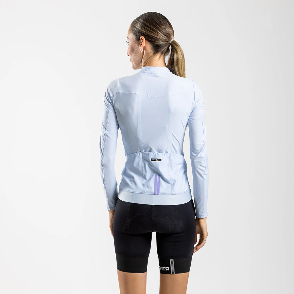 Damen Librio Long Sleeve Race Fit Jersey - Ice