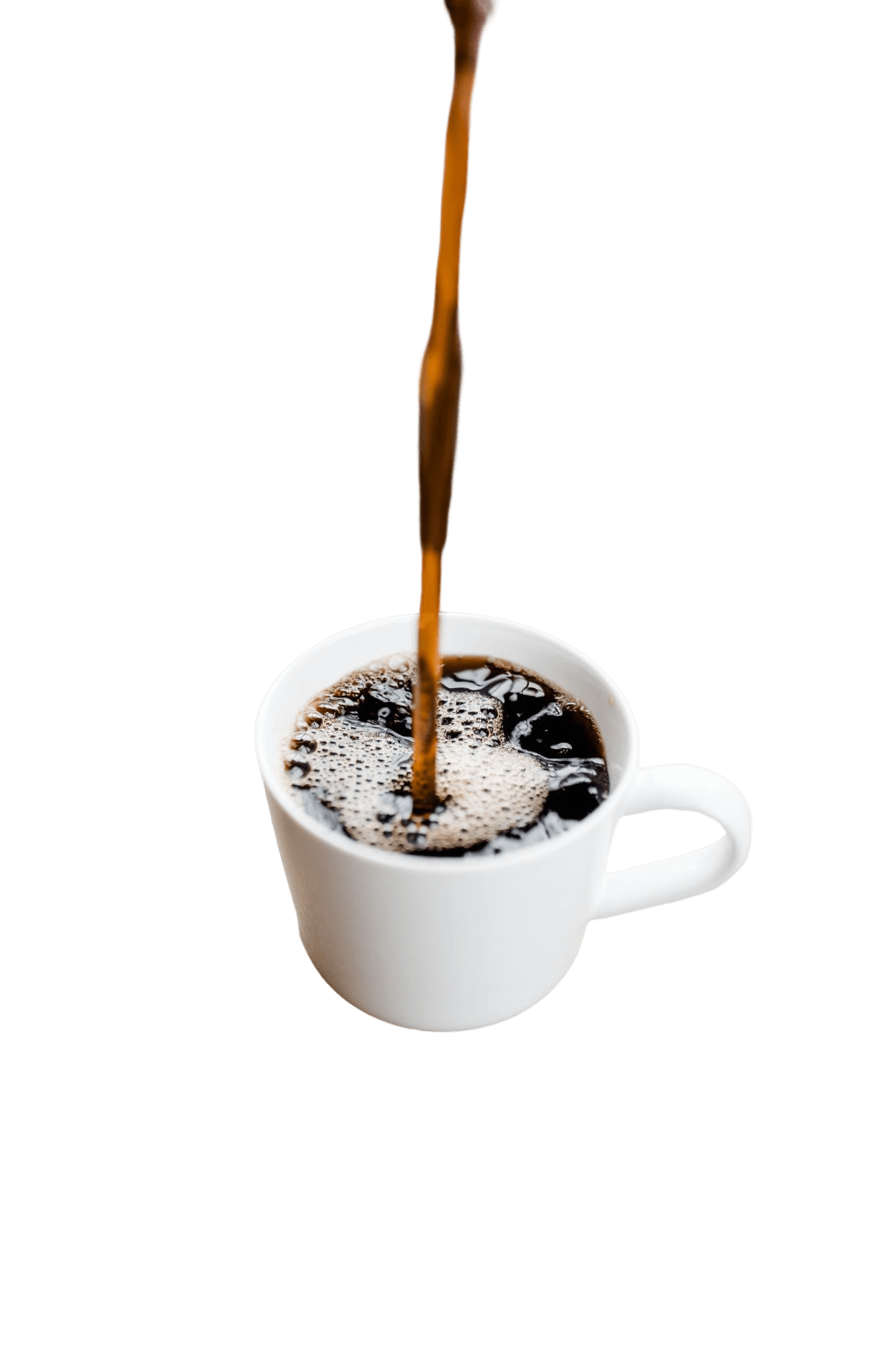 Tasse Kaffee schwarz