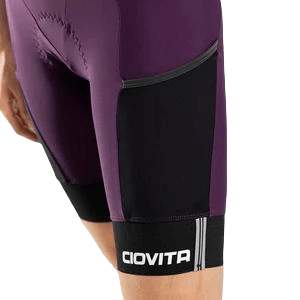 Damen Cargo Commuter Bib Shorts (Plum) 