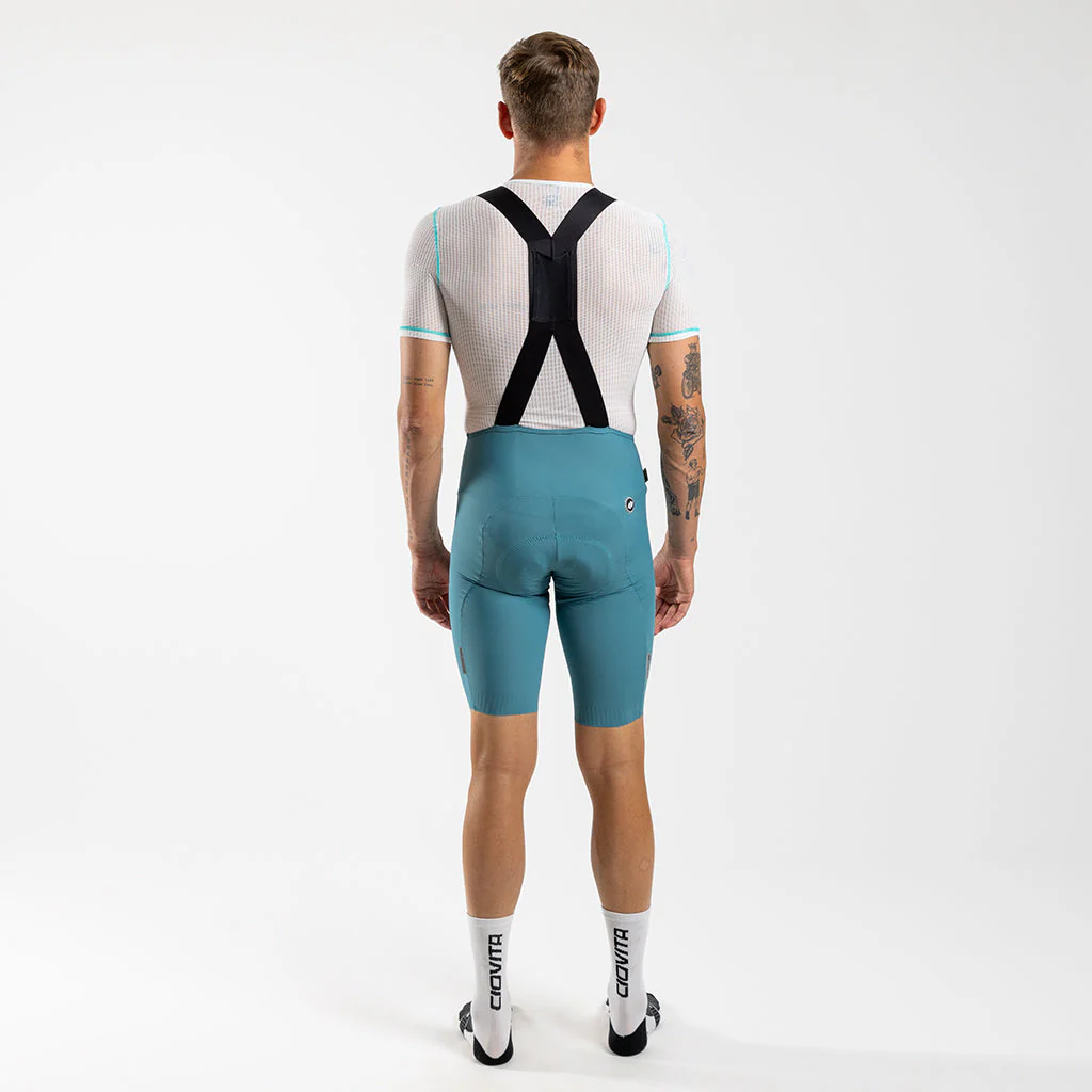 Herren Supremo Velocé Bib Shorts - Dark Teal