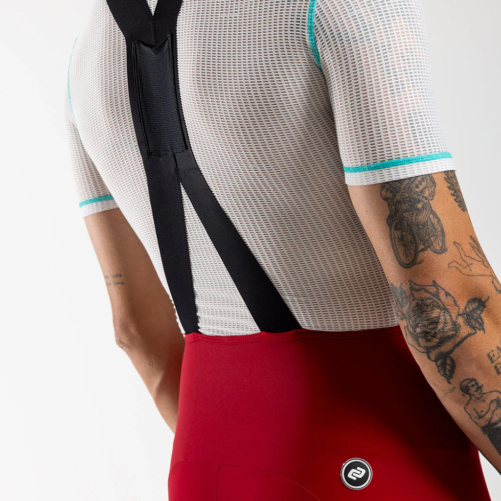 Herren Supremo Velocé Bib Shorts - Red